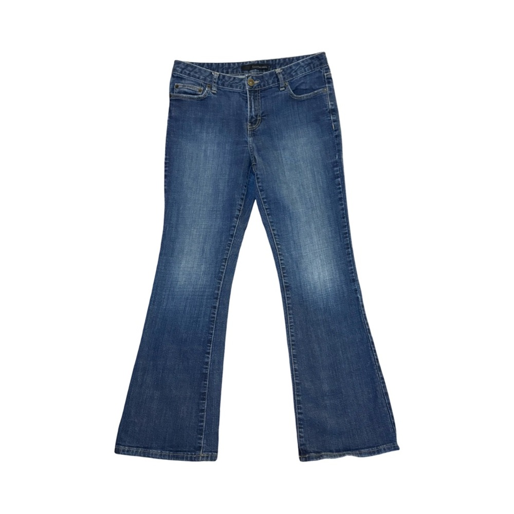 Calvin Klein Y2K Mid Rise Flare Jeans Size 10x32 EUC Like New Medium Wash